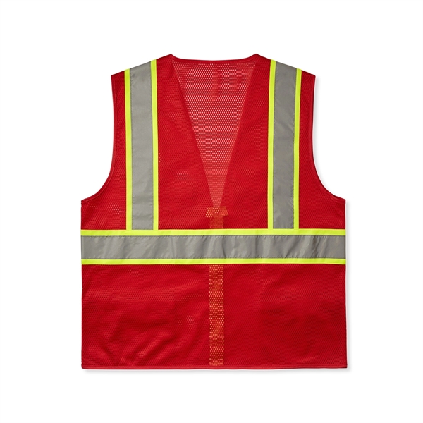 Non-ANSI Deluxe 8 Pocket Volunteer Vest Red - Non-ANSI Deluxe 8 Pocket Volunteer Vest Red - Image 1 of 1