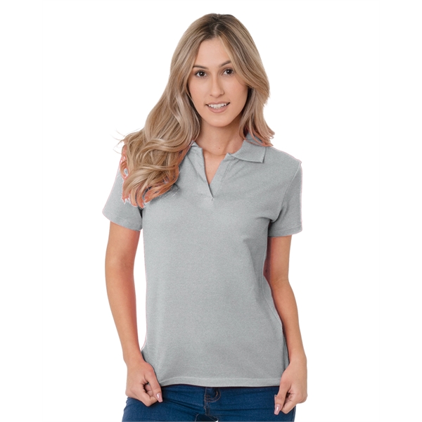 Bayside Ladies' USA Made Johnny Collar Polo - Bayside Ladies' USA Made Johnny Collar Polo - Image 1 of 11