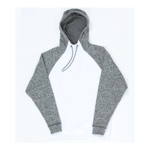 J. America Colorblocked Cosmic Fleece Hooded Sweatshirt - J. America Colorblocked Cosmic Fleece Hooded Sweatshirt - Image 13 of 13