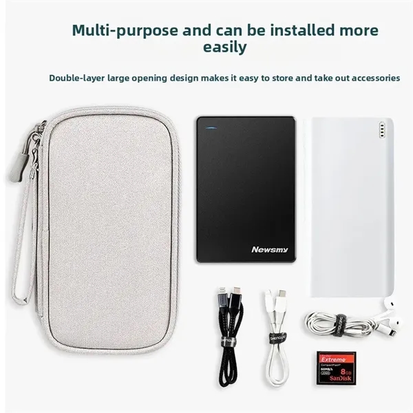 Custom Logo Tech Organizer Pouch for Corporate Gifts - Custom Logo Tech Organizer Pouch for Corporate Gifts - Image 2 of 4