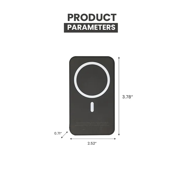 10000mAh Magnetic Wireless Phone Power Bank - 10000mAh Magnetic Wireless Phone Power Bank - Image 1 of 4