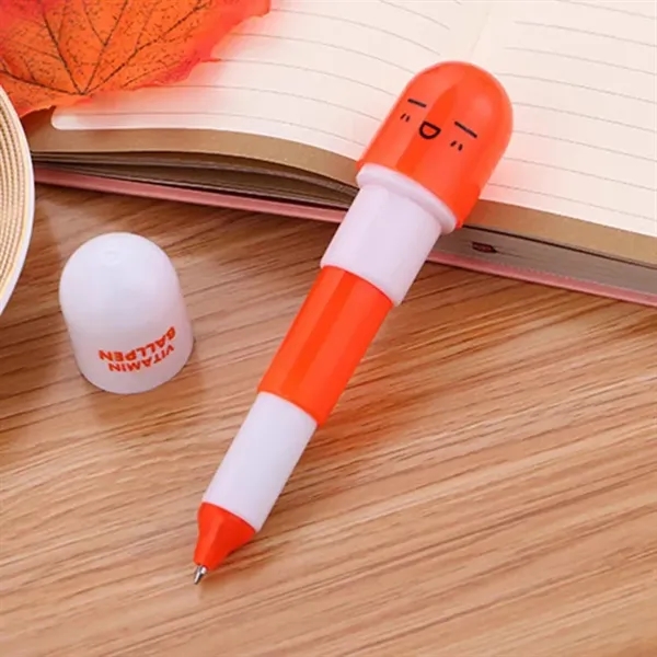 Mini Smiling Face Capsule Pen - Mini Smiling Face Capsule Pen - Image 4 of 8