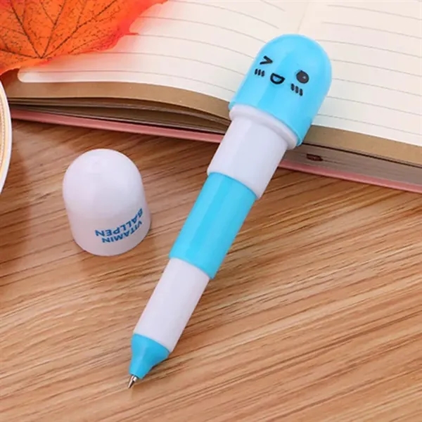 Mini Smiling Face Capsule Pen - Mini Smiling Face Capsule Pen - Image 5 of 8