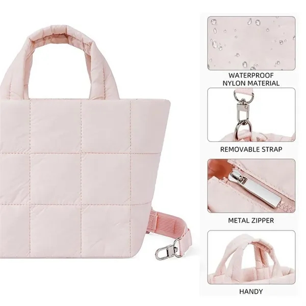 Puffy Crossbody Tote Bag - Puffy Crossbody Tote Bag - Image 2 of 6