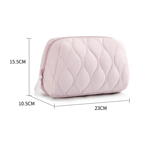 Quilted Travel Makeup Bag - Quilted Travel Makeup Bag - Image 1 of 5