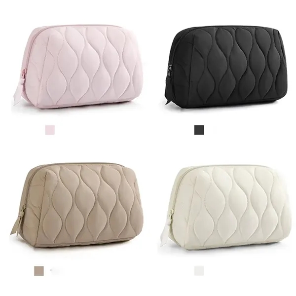 Quilted Travel Makeup Bag - Quilted Travel Makeup Bag - Image 2 of 5