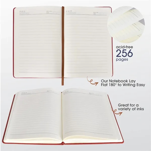 Leather Lined Journal Notebook - Leather Lined Journal Notebook - Image 3 of 4