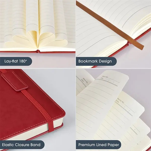 Leather Lined Journal Notebook - Leather Lined Journal Notebook - Image 4 of 4