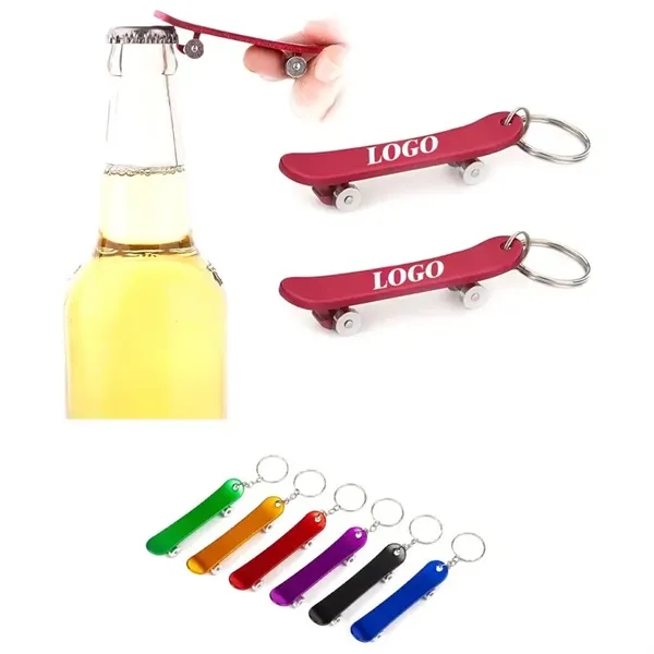 Skate Bottle Opener Keychain - Skate Bottle Opener Keychain - Image 0 of 1