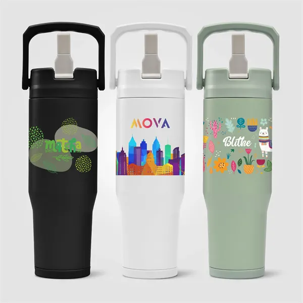Polar Duo - 32 oz. Stainless Steel Tumbler - ColorJet - Polar Duo - 32 oz. Stainless Steel Tumbler - ColorJet - Image 0 of 14