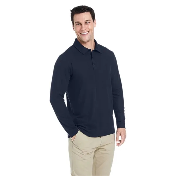 CORE365 Men's Fusion ChromaSoft™ Long Sleeve Pique Polo - CORE365 Men's Fusion ChromaSoft™ Long Sleeve Pique Polo - Image 11 of 11