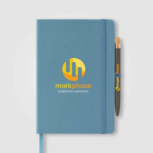 Terra Recycled Carton Hard Cover A5 Notebook & Reborn Pen - Terra Recycled Carton Hard Cover A5 Notebook & Reborn Pen - Image 5 of 7