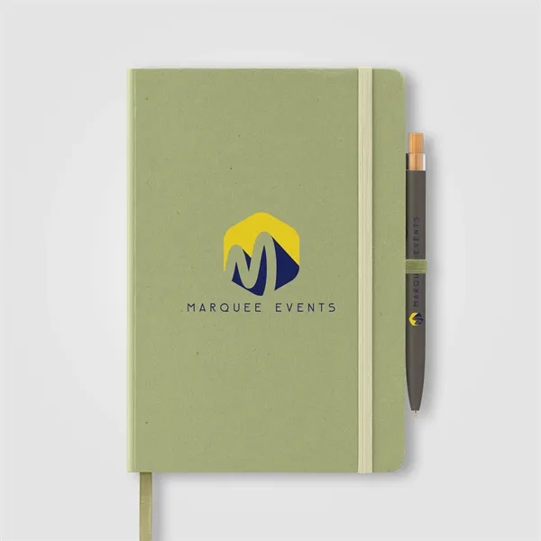 Terra Recycled Carton Hard Cover A5 Notebook & Reborn Pen - Terra Recycled Carton Hard Cover A5 Notebook & Reborn Pen - Image 4 of 7