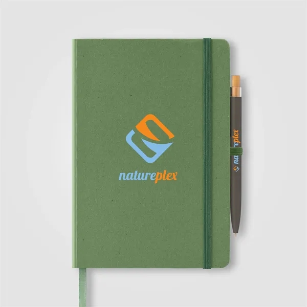 Terra Recycled Carton Hard Cover A5 Notebook & Reborn Pen - Terra Recycled Carton Hard Cover A5 Notebook & Reborn Pen - Image 2 of 7