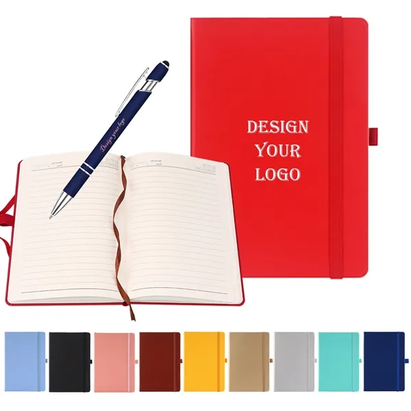 Notebook With Ballpoint Pen And Stylus Tip - Notebook With Ballpoint Pen And Stylus Tip - Image 0 of 9