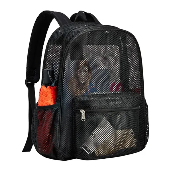 Semi Transparent Mesh Backpack - Semi Transparent Mesh Backpack - Image 3 of 3