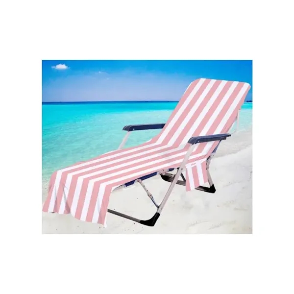 Oversized Stripe Beach Chaise Covers Lounge Chair Towel - Oversized Stripe Beach Chaise Covers Lounge Chair Towel - Image 1 of 2