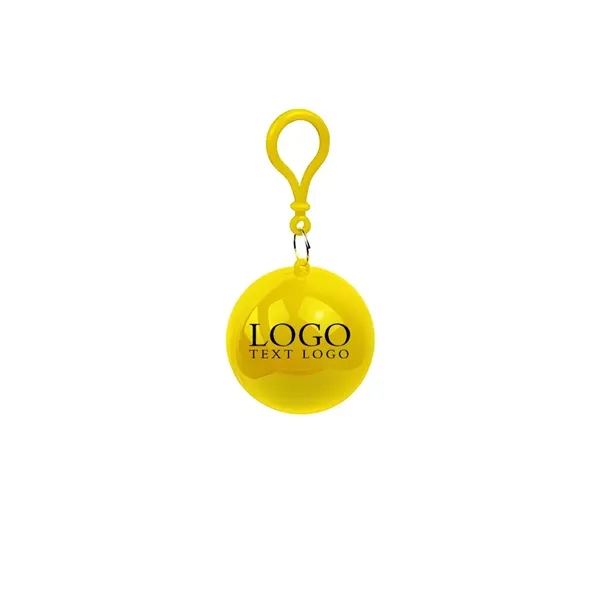 Keychain Ball Poncho Disposable Raincoat - Keychain Ball Poncho Disposable Raincoat - Image 5 of 9