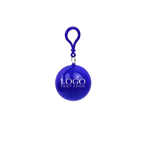 Keychain Ball Poncho Disposable Raincoat - Keychain Ball Poncho Disposable Raincoat - Image 6 of 9