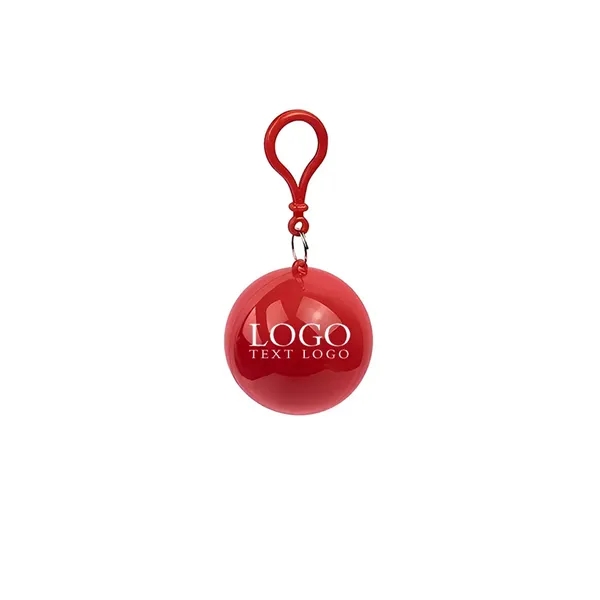 Keychain Ball Poncho Disposable Raincoat - Keychain Ball Poncho Disposable Raincoat - Image 8 of 9