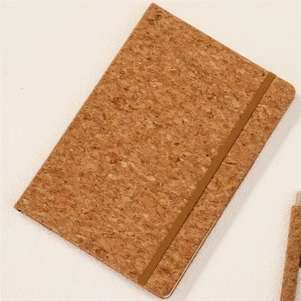 Eco-Friendly  Cork Hardcover Writing Notebook With Pen - Eco-Friendly  Cork Hardcover Writing Notebook With Pen - Image 3 of 5