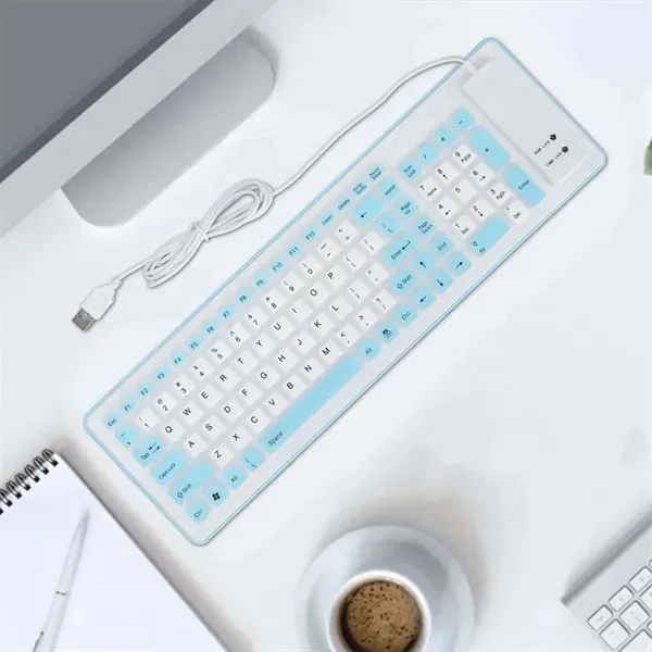 Waterproof Rollable Silent Keyboard with Stable Performance - Waterproof Rollable Silent Keyboard with Stable Performance - Image 3 of 3