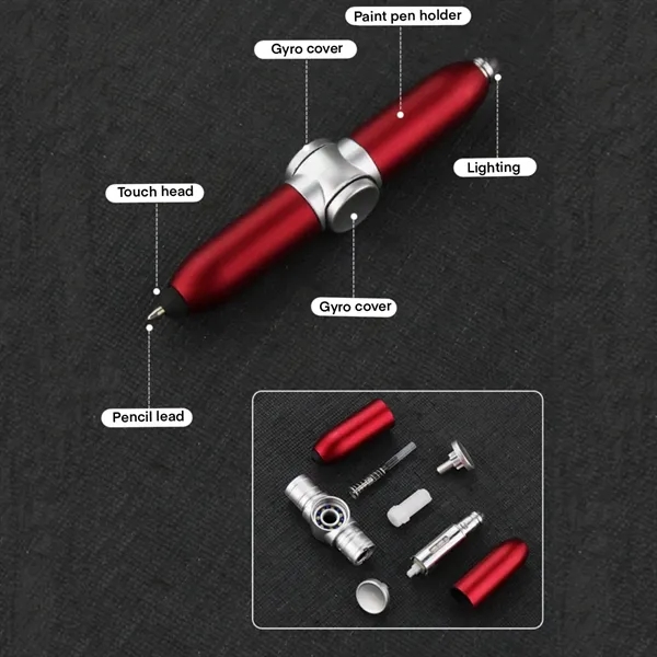 Fidget Spinner Pen With LED Light - Fidget Spinner Pen With LED Light - Image 2 of 4
