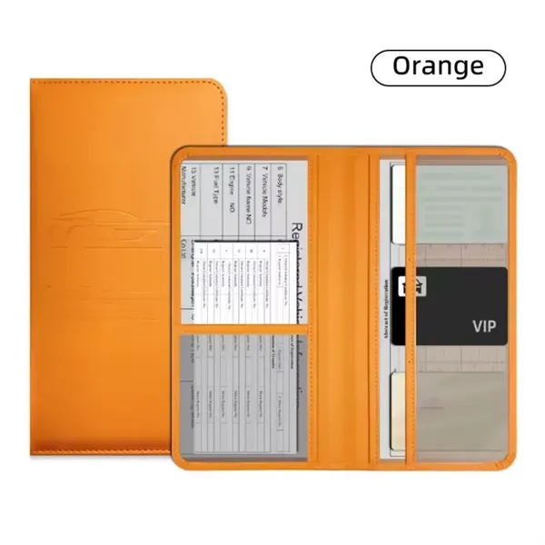 Leather Car Registration And Insurance Holder - Leather Car Registration And Insurance Holder - Image 5 of 12