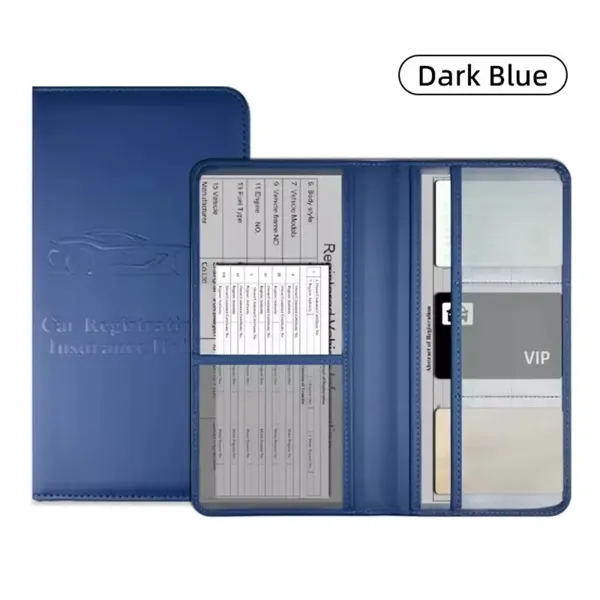 Leather Car Registration And Insurance Holder - Leather Car Registration And Insurance Holder - Image 6 of 12