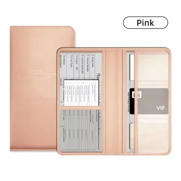 Leather Car Registration And Insurance Holder - Leather Car Registration And Insurance Holder - Image 7 of 12