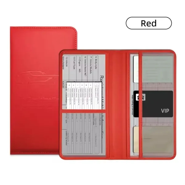 Leather Car Registration And Insurance Holder - Leather Car Registration And Insurance Holder - Image 8 of 12