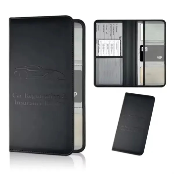 Leather Car Registration And Insurance Holder - Leather Car Registration And Insurance Holder - Image 9 of 12