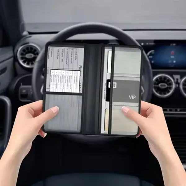 Leather Car Registration And Insurance Holder - Leather Car Registration And Insurance Holder - Image 10 of 12