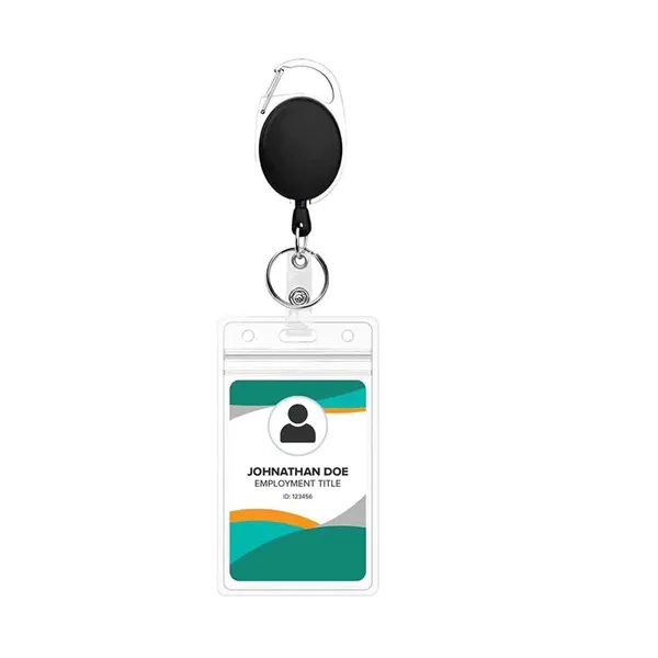 Badge Holder with Clip and Key Ring - Badge Holder with Clip and Key Ring - Image 2 of 8