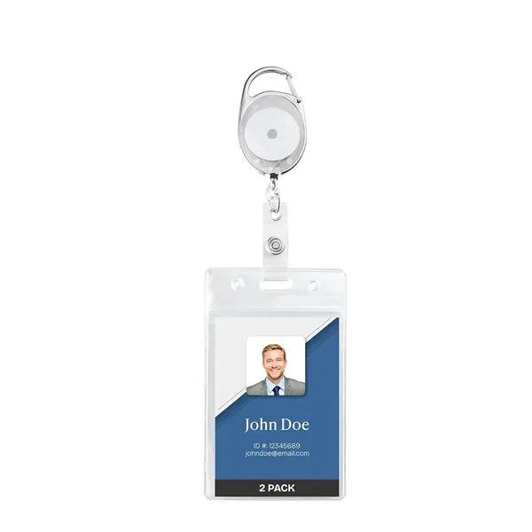 Badge Holder with Clip and Key Ring - Badge Holder with Clip and Key Ring - Image 3 of 8