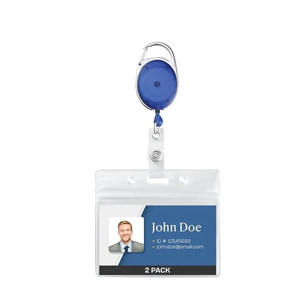 Badge Holder with Clip and Key Ring - Badge Holder with Clip and Key Ring - Image 4 of 8