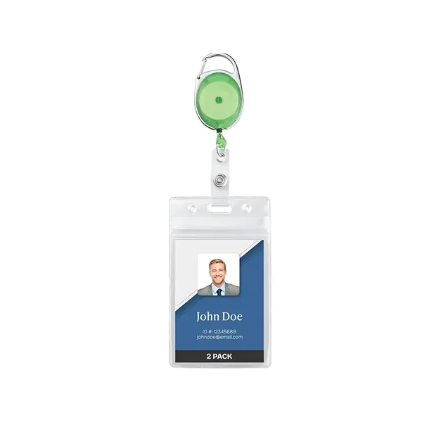 Badge Holder with Clip and Key Ring - Badge Holder with Clip and Key Ring - Image 5 of 8