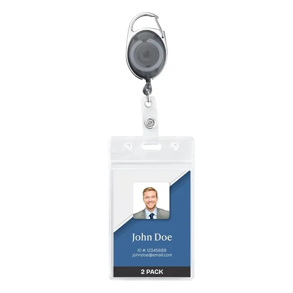 Badge Holder with Clip and Key Ring - Badge Holder with Clip and Key Ring - Image 6 of 8