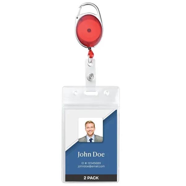 Badge Holder with Clip and Key Ring - Badge Holder with Clip and Key Ring - Image 7 of 8