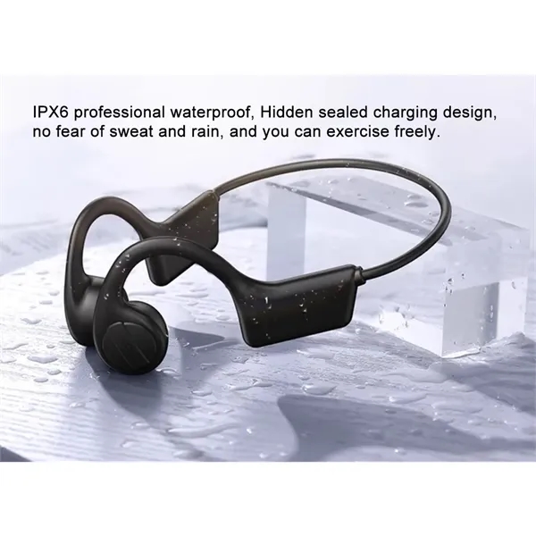 Bone Conduction Open-Ear Bluetooth Headphone, Waterproof - Bone Conduction Open-Ear Bluetooth Headphone, Waterproof - Image 3 of 5