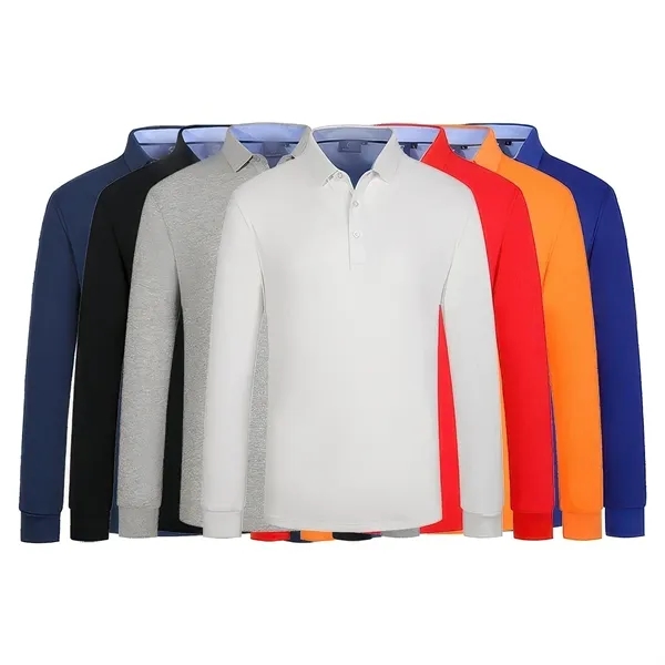 Long Sleeve Polo Shirts - Long Sleeve Polo Shirts - Image 2 of 4