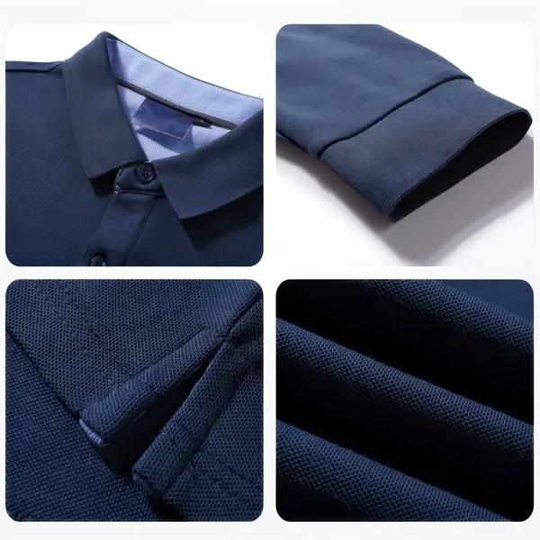Long Sleeve Polo Shirts - Long Sleeve Polo Shirts - Image 3 of 4