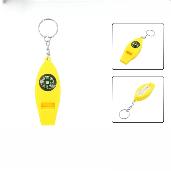 Multifunctional Whistle Compass With Key Chain - Multifunctional Whistle Compass With Key Chain - Image 2 of 4
