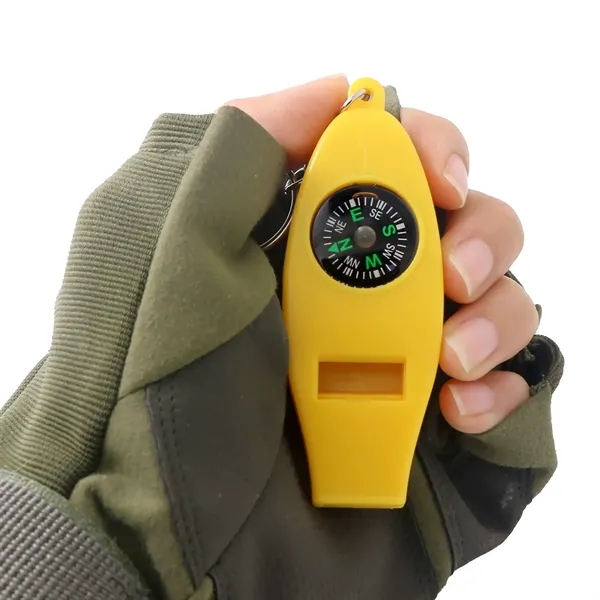Multifunctional Whistle Compass With Key Chain - Multifunctional Whistle Compass With Key Chain - Image 3 of 4