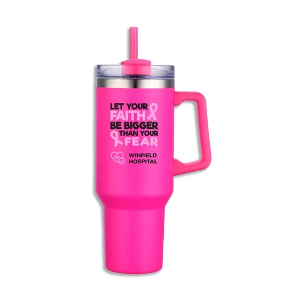Big Traveler 40 oz Stainless Steel Tumbler - Big Traveler 40 oz Stainless Steel Tumbler - Image 4 of 40