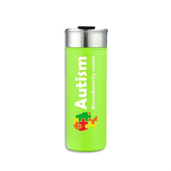 Freeze Guard 18 oz Stainless Steel Slim Tumbler - Freeze Guard 18 oz Stainless Steel Slim Tumbler - Image 3 of 18
