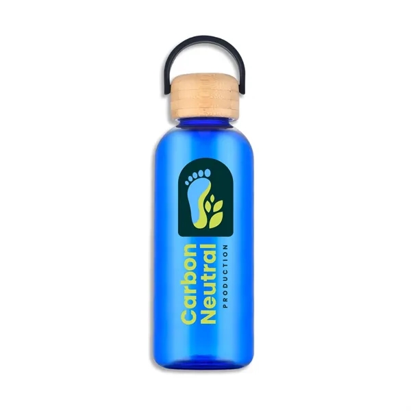 Vail 21 oz RPET Water Bottle with Bamboo Lid - Vail 21 oz RPET Water Bottle with Bamboo Lid - Image 0 of 7