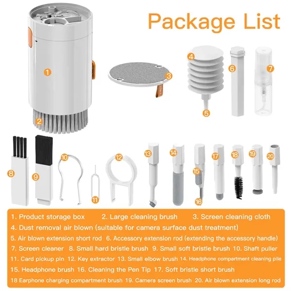 20 in 1 Multifunctional Computer Cleaning Set - 20 in 1 Multifunctional Computer Cleaning Set - Image 2 of 5