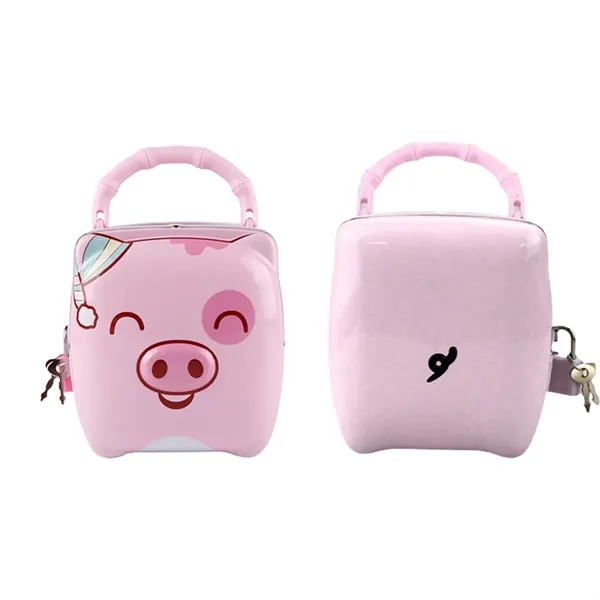Tinplate Piggy Coin Bank - Tinplate Piggy Coin Bank - Image 2 of 2