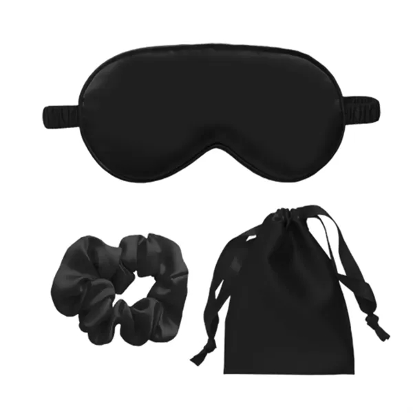 Eye Mask Hair Bands Drawstring Bag Set - Eye Mask Hair Bands Drawstring Bag Set - Image 1 of 7